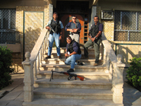 Alliance Partner Mike Douglas and Security Detail at Iraq Base of Operations